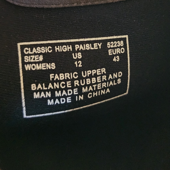 Bogs Classic High Handle Paisley Gray Blue Green Size 12 Womens Waterproof Rain - Picture 9 of 9